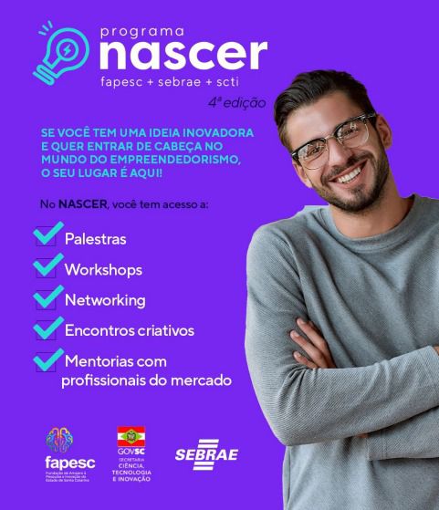 Programa NASCER abre inscrições para projetos de Pré-Incubação de Ideias Inovadoras